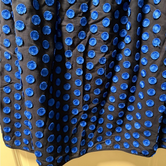 JCrew Polka Dot Blue Midi Skirt - Picture 4 of 5